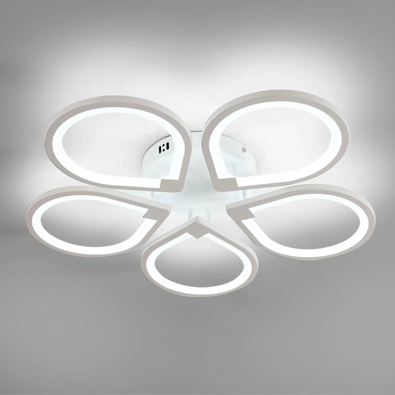 Comely Led Petal Six-Petal Ceiling Light White 6500K 60cm 50w