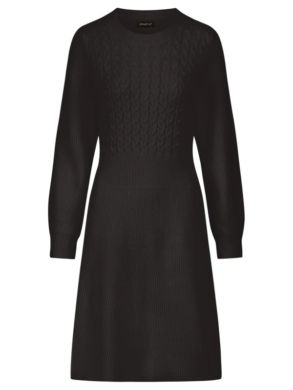 APART Fashion Knitted Dress, Black, 20