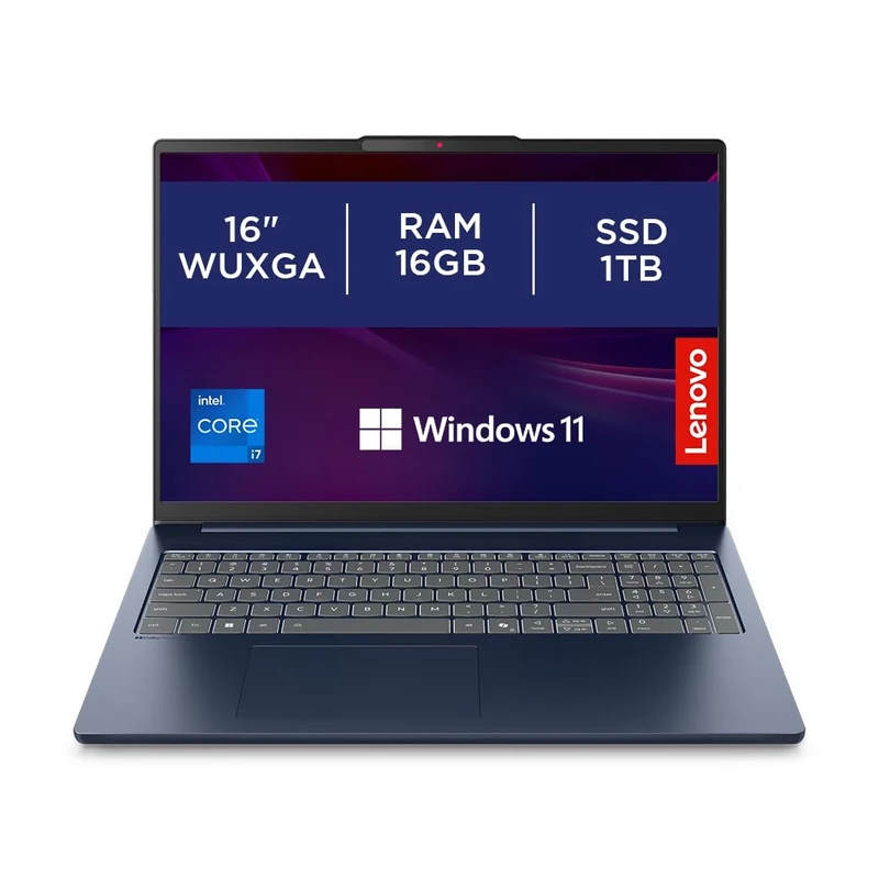 Lenovo IdeaPad Slim 5 | 16 inch WUXGA 1200p Laptop | Intel Core i7-13620H | 16GB RAM | 1TB SSD | Windows 11 Home | Cosmic Blue