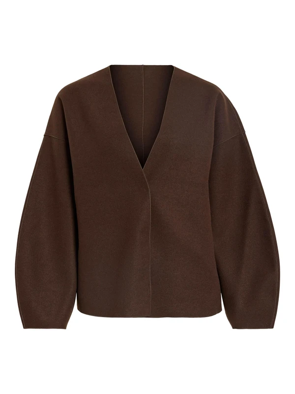 Vila Vijuice Loose L/S Jacket - Noos, Coffee Bean, 16