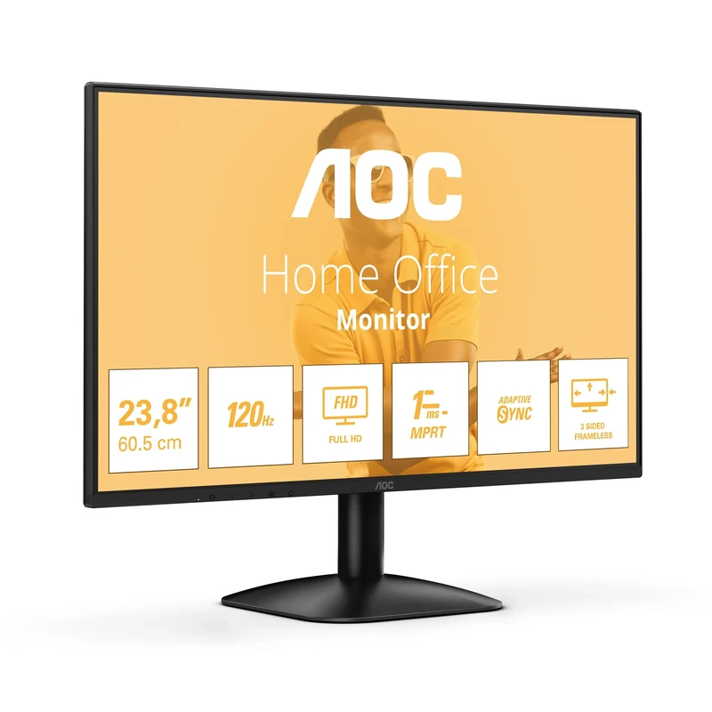 AOC 24B31H - 24 inch Full HD monitor, 120 Hz, adaptive image synchronization (1920x1080, 1x D-Sub, 1x HDMI 1.4) black