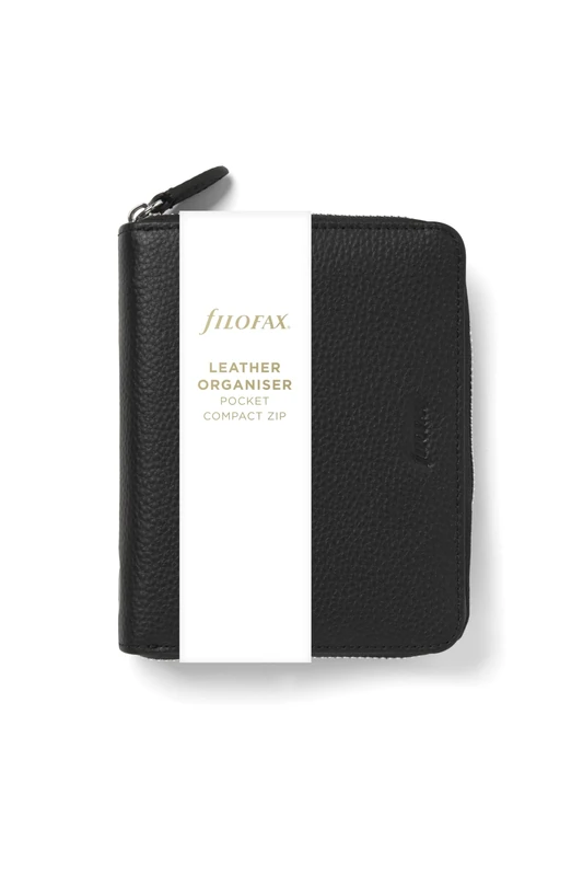 Filofax Pocket Compact Zip Norfolk organiser - Black