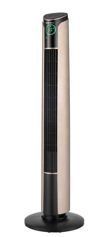 Dimplex Ion Fresh Bladeless Cooling Tower Fan – Built-in Air Ioniser for Hayfever & Dust, 70° Oscillation, 3 Speeds, Smart Thermostat, Remote Control & Adjustable Tilt – Copper & Black - Image 1