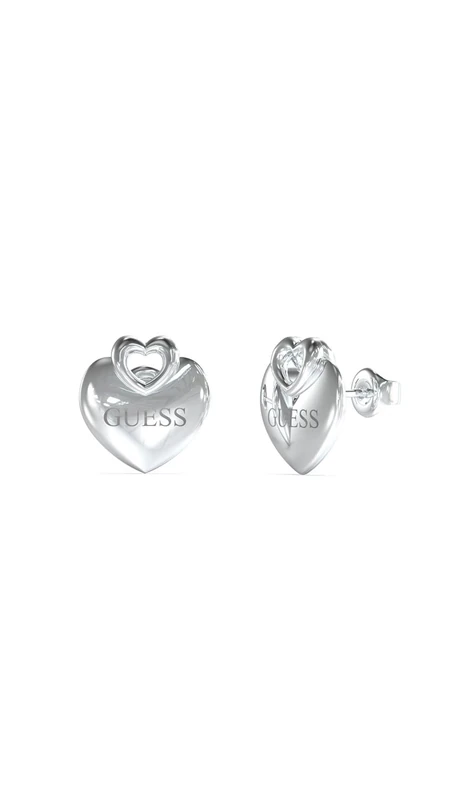 PENDIENTE GUESS - CRAZY IN LOVE Color: Plata