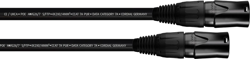 CORDIAL - CSE15NN7A-PUR - Network cable CAT7A etherCON 15 m, S/FTP plug NEUTRIK NE8MX-B-1 / HIROSE RJ45