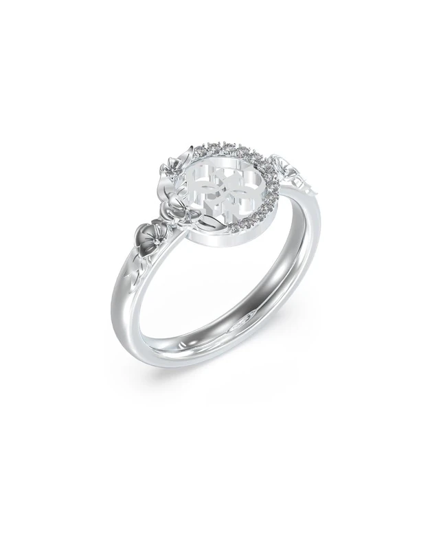 ANILLO GUESS - 4LOVE Color: Plata/Size: 54,00