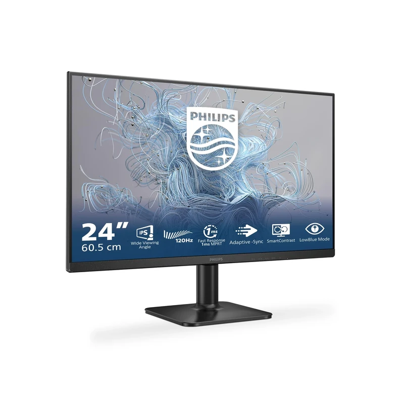 Philips 24E1N1100-24 inch Full HD monitor, 120 Hz, Adaptive Sync. (1920x1080, 1x D-Sub, 1x HDMI 1.4) black