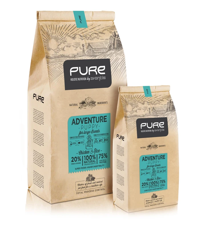 Pure Adventure Puppy (for Large Breeds) Large Breed Puppy Dog Food - 12 kg