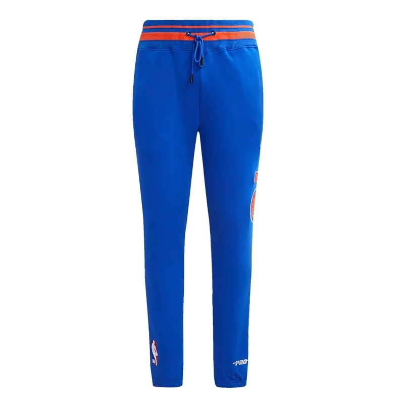 Pro Standard Mens NBA New York Knicks Retro Classics Sweatpant Royal Blue/Orange L