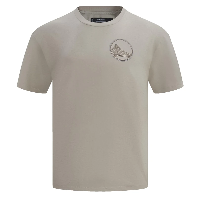 Pro Standard Mens NBA Golden State Warriors Neutral Short Sleeve Tee Taupe 3XL
