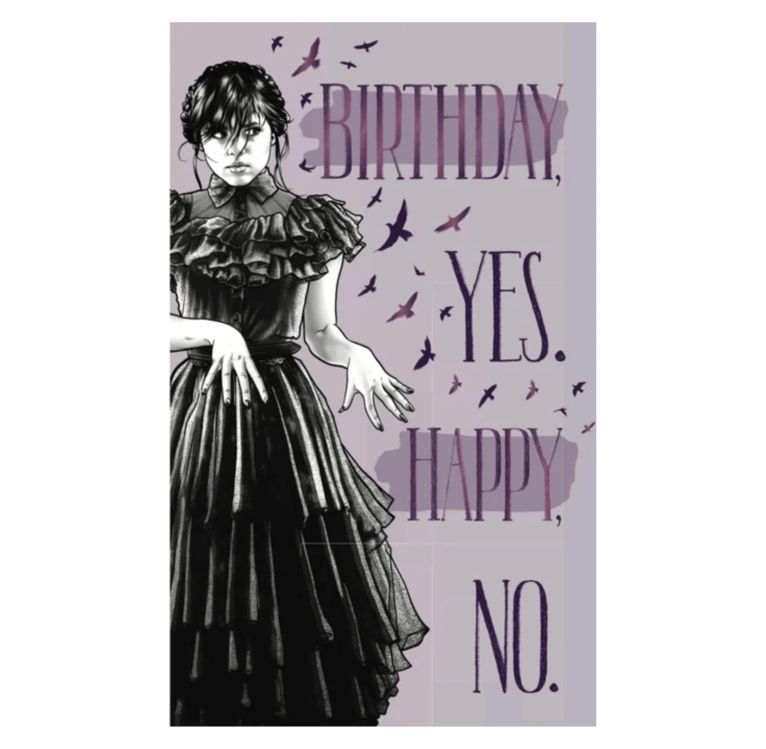 WEDNESDAY Birthday Card Addams Family Birthday Card