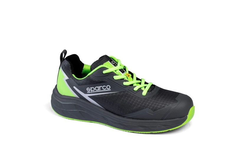 Sparco Impulse Lucas, Unisex-Adult Safety Shoes, Dark Grey/Neon Green, 42 EU, 9 UK, Dark Grey Neon Green, 9 UK - Image 1