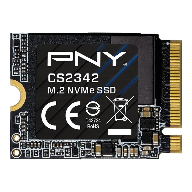 PNY CS2342 M.2 2230 1TB NVMe Gen4 x4 SSD - up to 7,300 MB/s read & 6,000 MB/s write - M230CS2342-1TB-TB