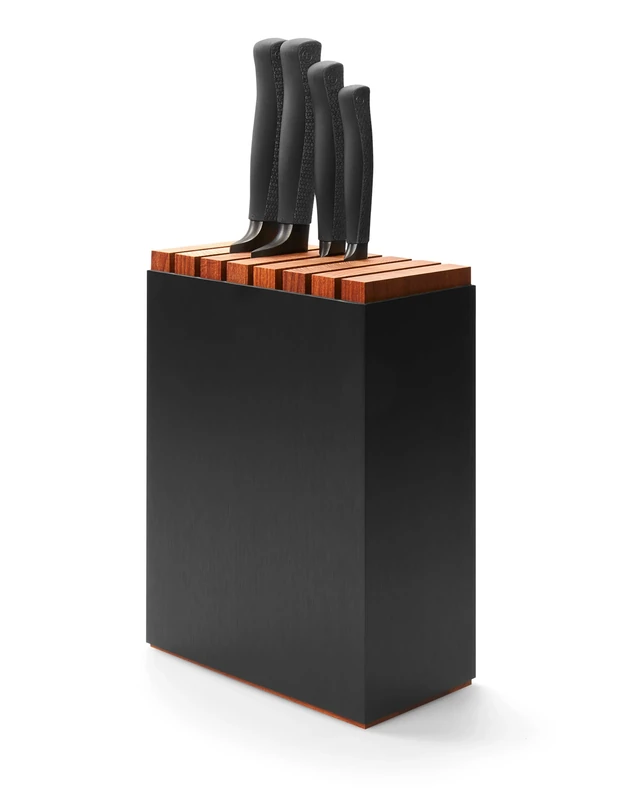 WÜSTHOF Performer Knife Block with 4 Knives, Black