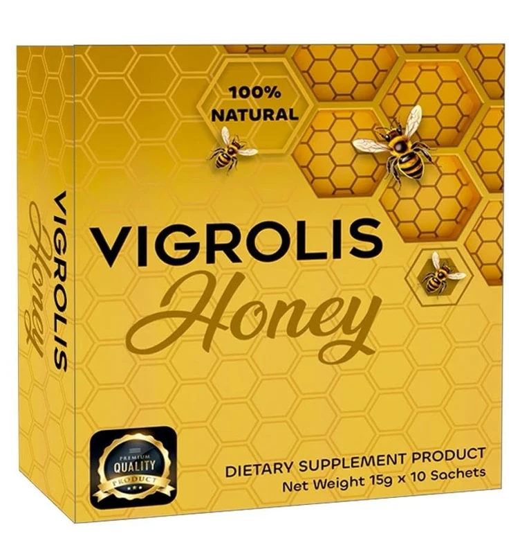 VIGROLIS ROYAL HONEY for MEN | Strong with GINSENG and MACA extract Herbal Honey | 10 x 15gm Sachets for Dynamic Men - Image 1