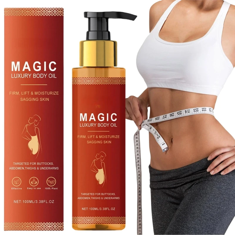 Magic Firming Body Oil,Compact Body Oil,Magic Luxury Bo-dy Oil,Skin Tightening Oil for Women,Firming Body Lotion to Reduce Finelines,Plumping Moisturizing Body Firm-ing O-il for Smooth,Radiant Skin