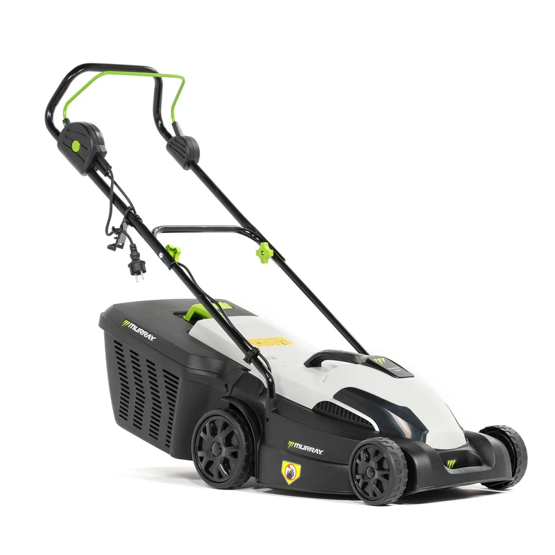 Murray LE380E 2-in-1 Electric Lawn Mower - Powerful 1600W/38cm with 45L Pickup Bin for Lawns Up to 500m² - Ergonomic Handle and Overload Protection