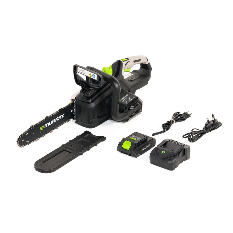 Murray Cordless Chainsaw 20V MU-BAT-CS30-KIT – 12" Bar & Chain, SDS Function, Dual Safety Brake – Full Round Handle, Large Oil Window – Including 4Ah Battery & Charger