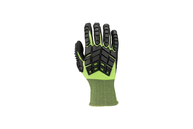 Honeywell Rig Dog Light NBR 233224N Knitted Cut Protection Gloves with Nitrile Foam Coating, Cut Level A4, Green/Black, Glass Fibre-Free, Size 10XL, 2332524N-10 (BAG with 12 Pairs)