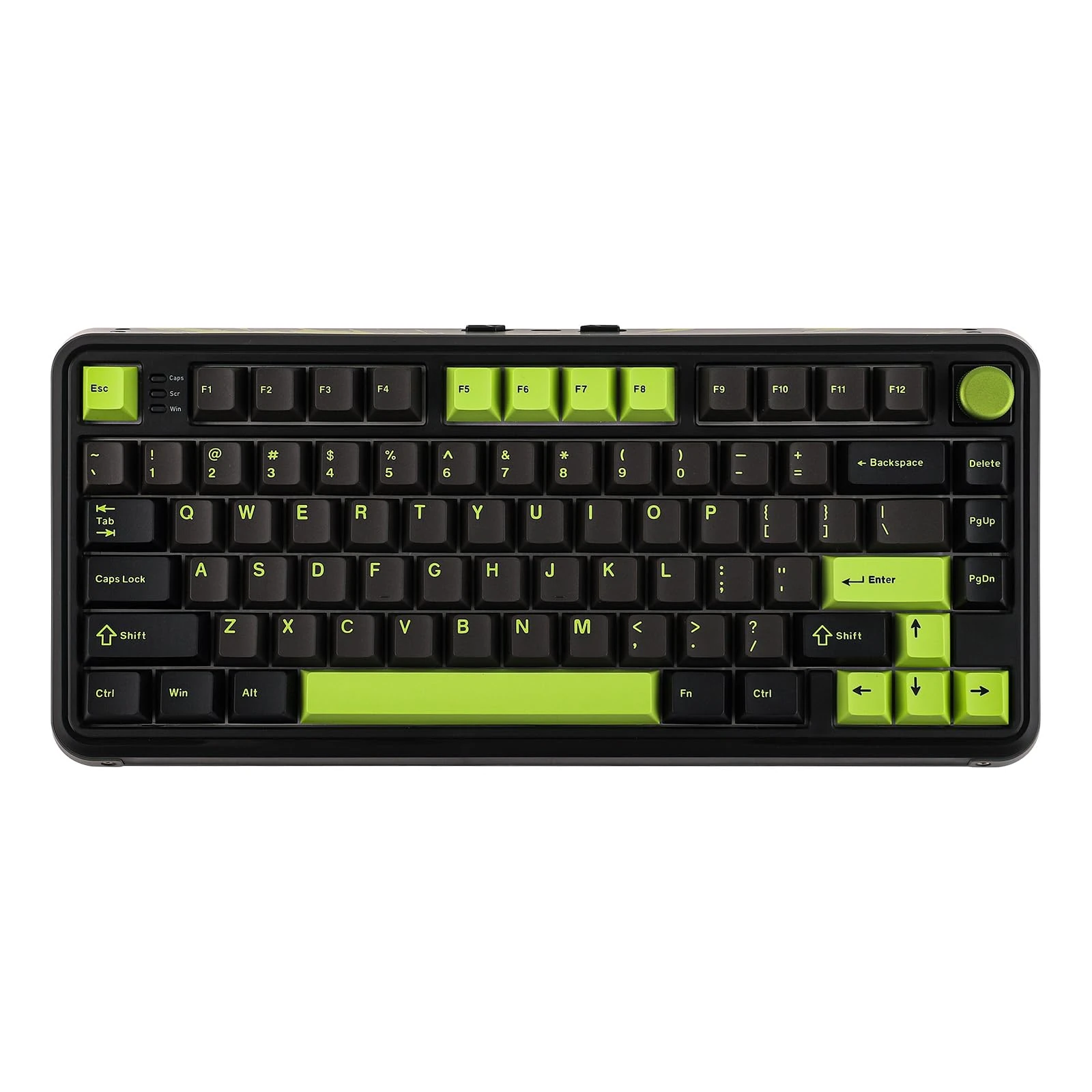 MechLands M75 Wired Hall Effect Gaming Keyboard with 8K Polling Rate, 0.128ms Latency, 75% Rapid Fast Keyboard with DKS/MT/TGL/SOCD, Hot-Swappable Magnetic Switch, Knob, RGB Backlits, NKRO