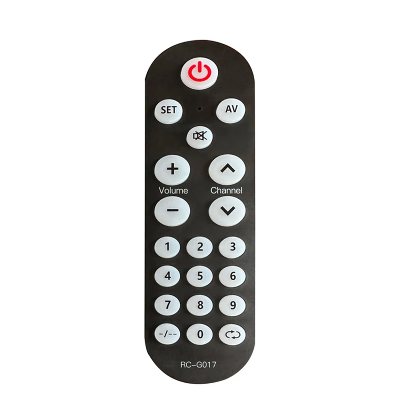 Riry Remplacement Universal Big Button TV Remote Control – Easy to Use for Seniors & Visually Impaired – Compatible with Most TVs – Simple Setup