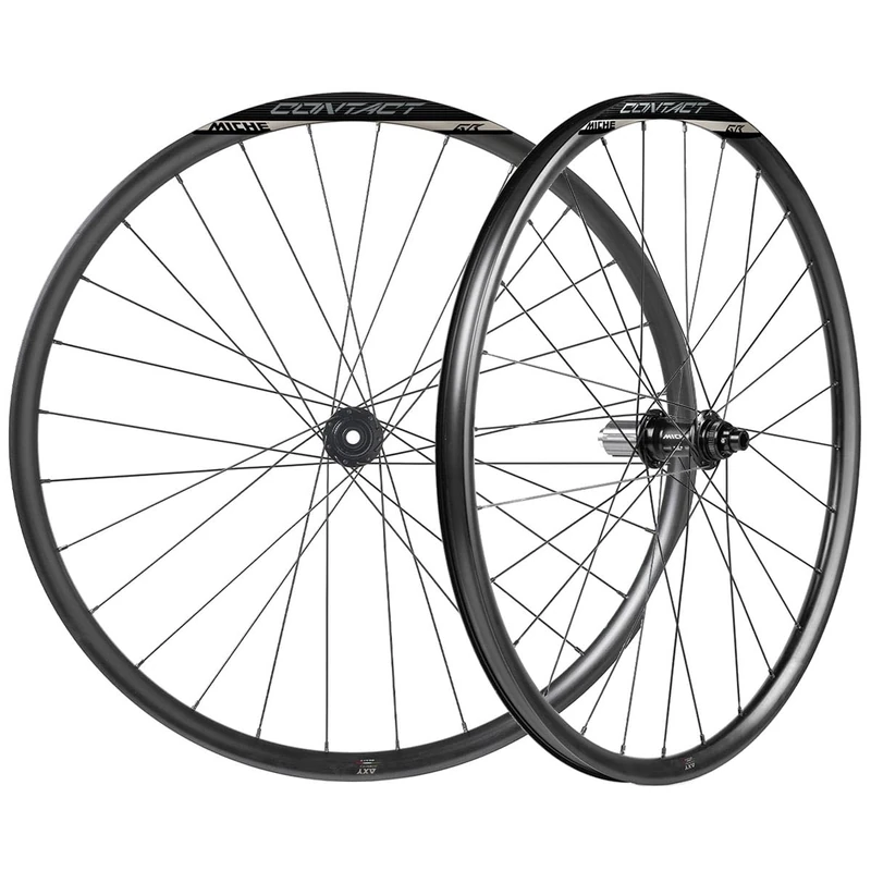 MICHE Contact GR Disc Brake Gravel Wheelset, Black, 622-24C, Compatible with XDR Cassettes
