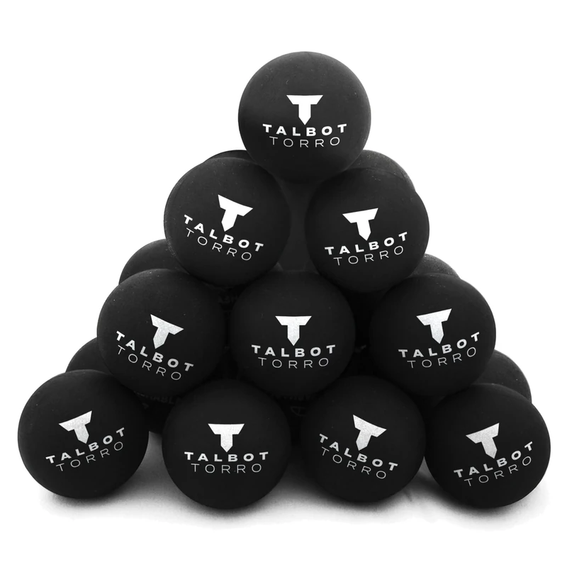 Talbot Torro Squash Balls - Double Yellow/Superslow | Pack of 25 Bags for Training & Leisure | Perfect for Sports Centres, Clubs & Counter Sale | Durable