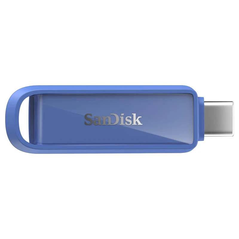 SANDISK Phone Drive for USB Type-C devices 256GB (for smartphones, tablets, and computers, speeds up to 150MB/s, Auto Backup, Data Recovery) - Maritime Blue