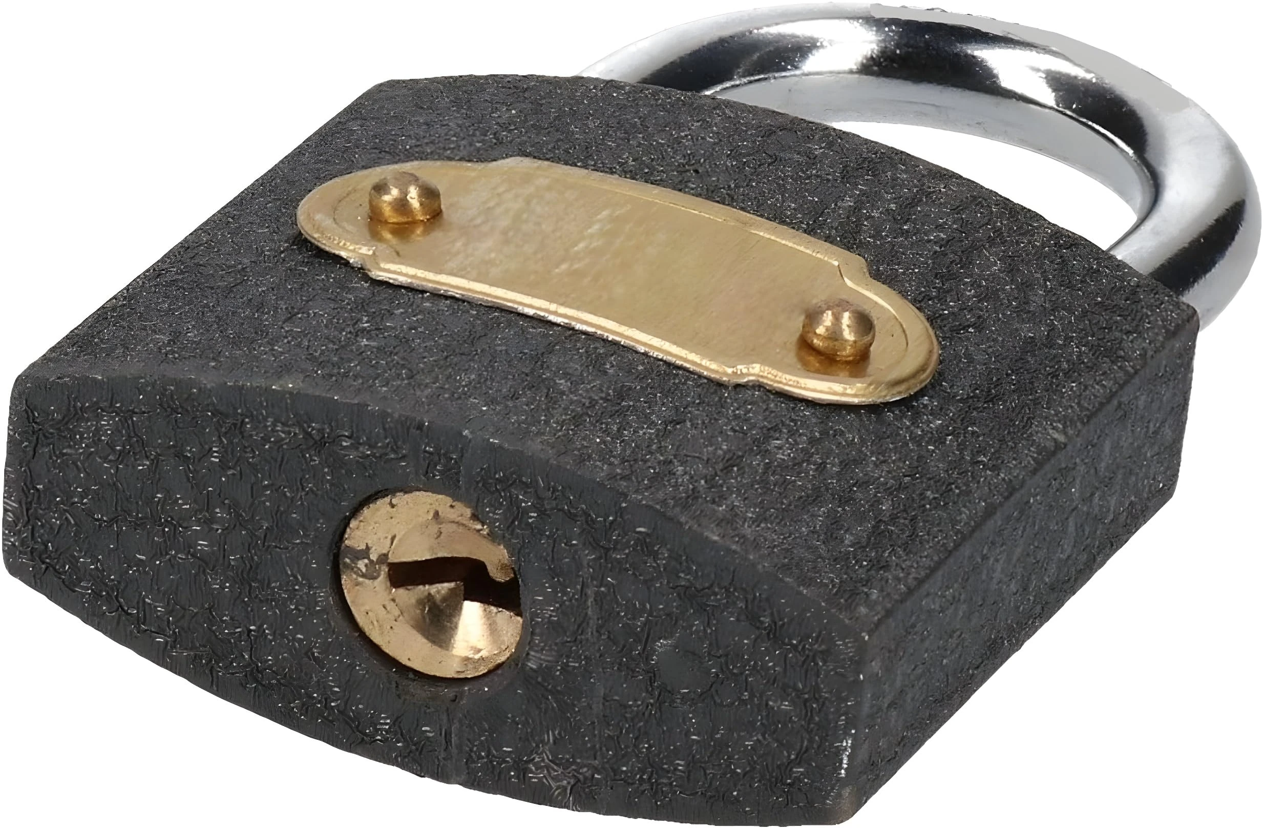 50mm Heavy-Duty Padlock with Keys Lock with Hardened Steel Shackle Security for Shed, Fence gate & Garage Gym lockers suitcases Anti-Cutting & Sawing Protection with 2 Matching Keys 1PC