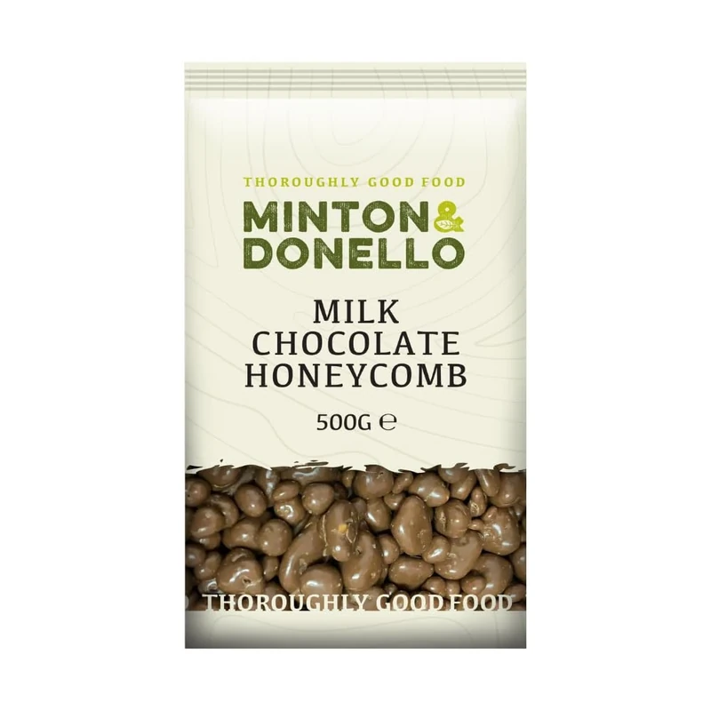 Minton & Donello Milk Chocolate Honeycomb 6 x 500g (3Kg)