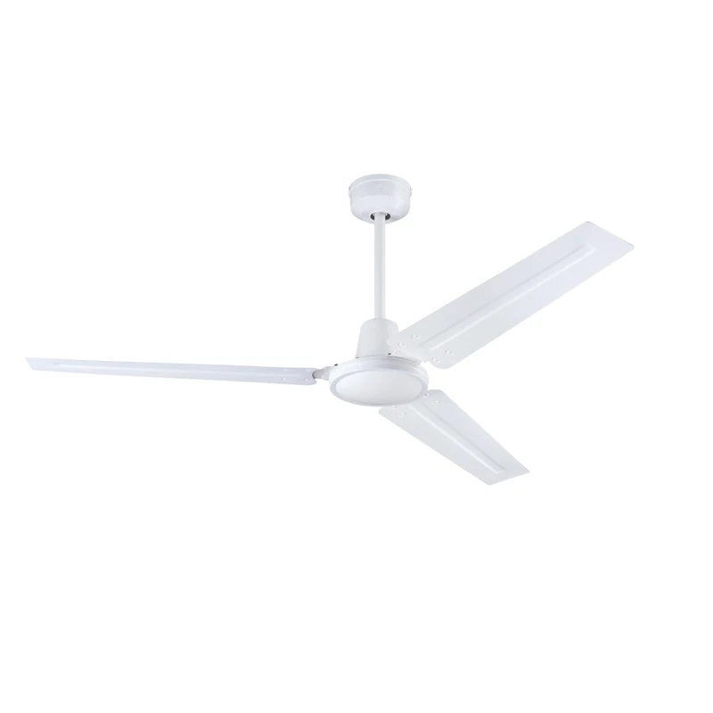 Westinghouse Lighting 7316740 Industrial Traditional Indoor Ceiling Fan with Remote, 142 cm, Matte White, DC Motor