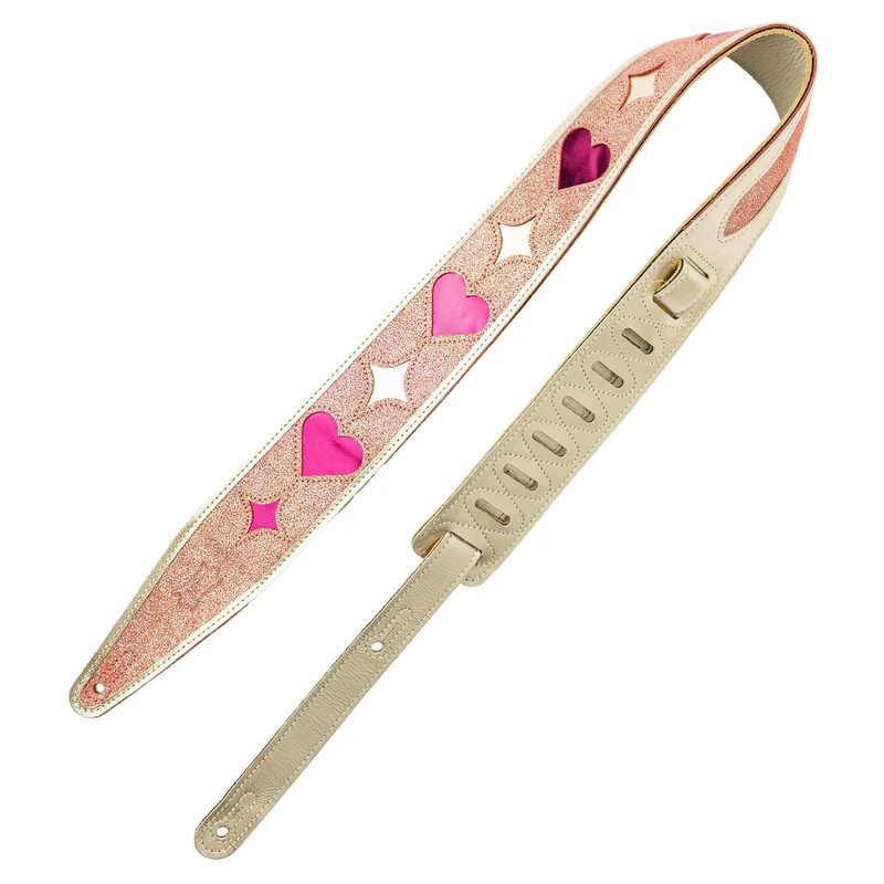 Levy's Leathers x Jodi Head Collaborative Series 2.5" Wide Genuine Leather Guitar Strap with 48" - 55.5" Ladder Style Length Adjustment, Country Queen (MJH317-002)