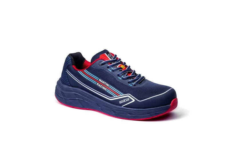 Sparco Unisex Teamwork Industrial Shoe, Blu Marine Rosso, 9 UK