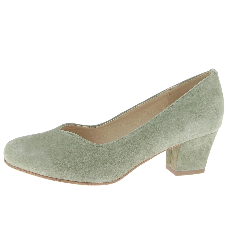 Hirschkogel Women's Traditional Court Shoes, Sage, 38 EU, Green (sage), 6 UK - Image 1