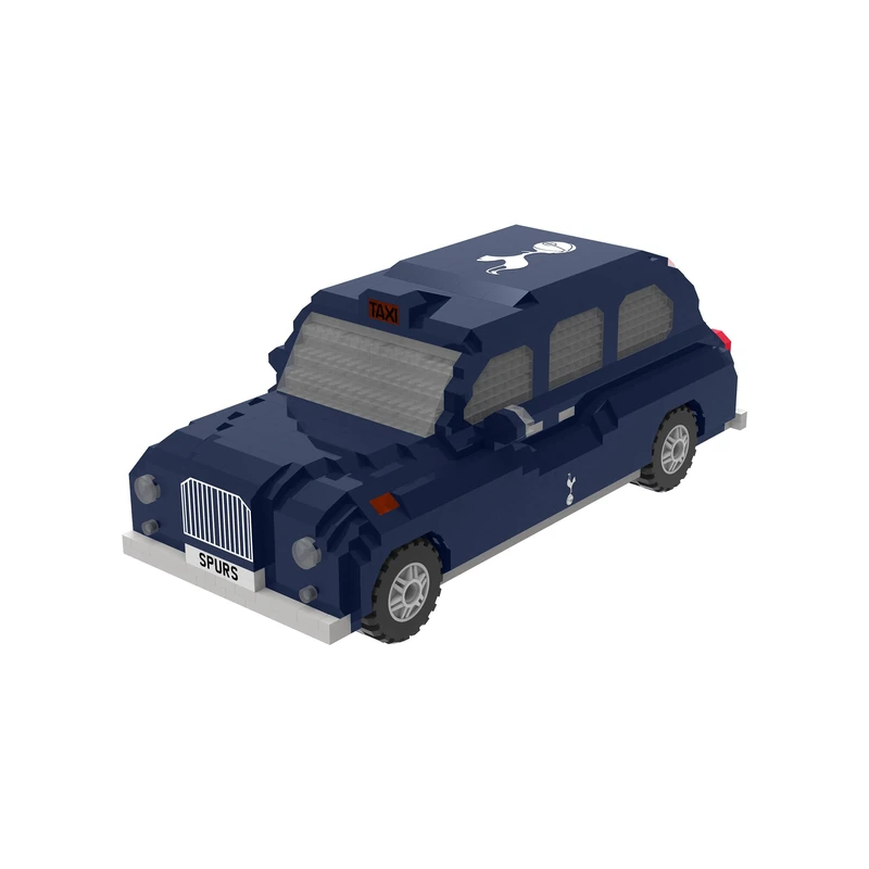 FOCO Officially Licensed Tottenham Hotspur BRXLZ Taxi Cab 3D Bricks Construction Toy Model