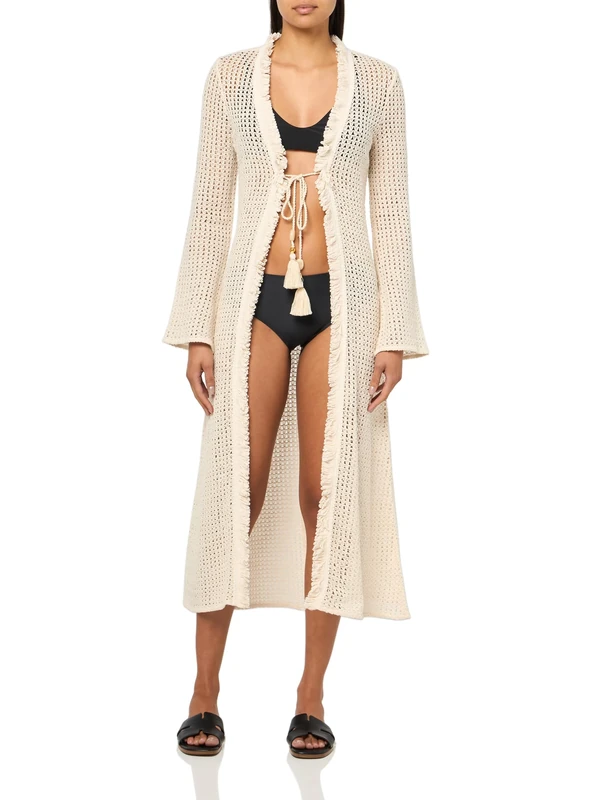 Ramy Brook Women's Fatima Dress Coverup, White Crochet, S - Image 1