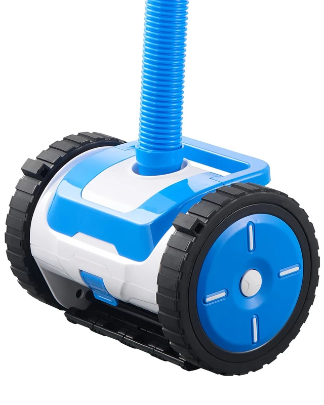 VEVOR Suction Pool Cleaner, Automatic Pool Vacuum Cleaner, Suction Side Automatic Pool Cleaner, Suction Vacuum Pool Sweeper with 2 Wheels, for In-ground Pool and Above-ground Pool Up to 20 x 40 ft