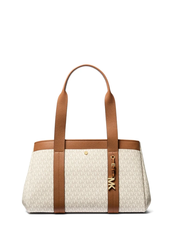 Michael Kors Romee Tote Bag - Vanilla Signature Canvas