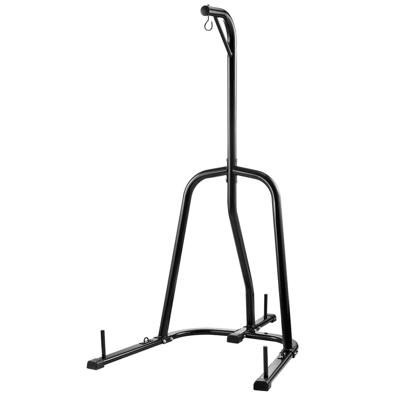 VEVOR Punching Bag Stand, Steel Heavy Duty Workout Equipment, Boxing Punching Bag Stand, Holds Up to 140 lbs, Freestanding Sandbag Rack with Weighted Base, Training Equipment for Home Gym Fitness