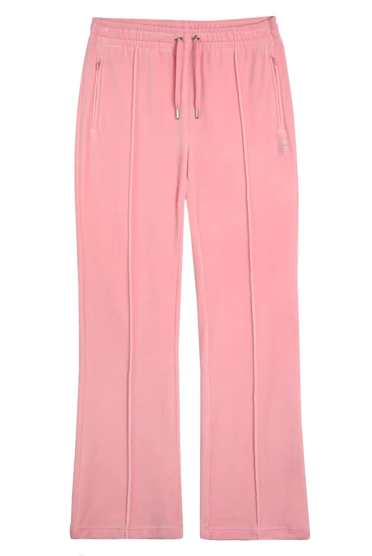 Velour Track Pant with Diamante Branding