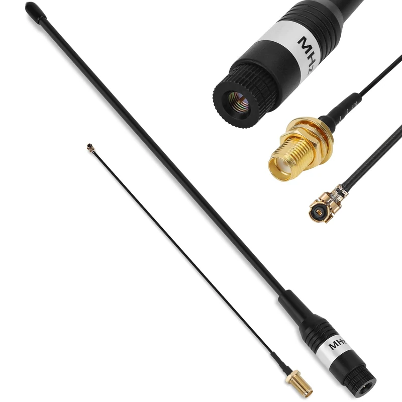Meshtastic LoRa Antenna 868MHz 10dBi Gain - Long Range Soft Whip with SMA Male Connector + 15cm IPEX Extension Cable for Meshtastic LoRa Maker ESP32 V3 Development Board (824-960MHz, 39cm)