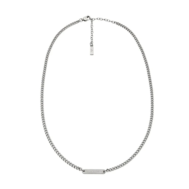 Emporio Armani Men's Stainless Steel with lobster clasp closure Pendant necklace