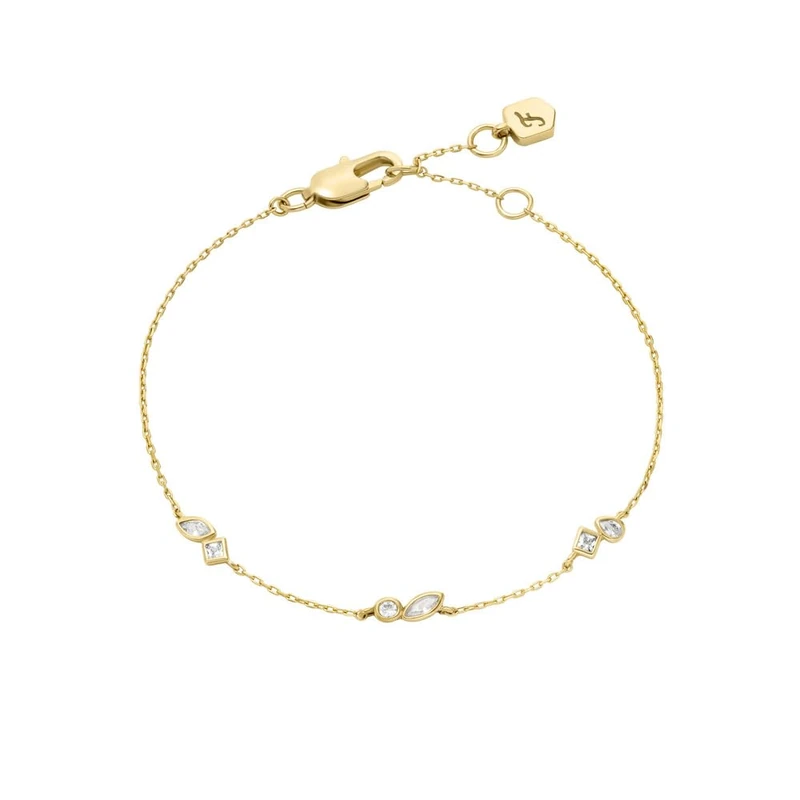 Fossil Women's Brass with lobster clasp closure slim chain bracelet