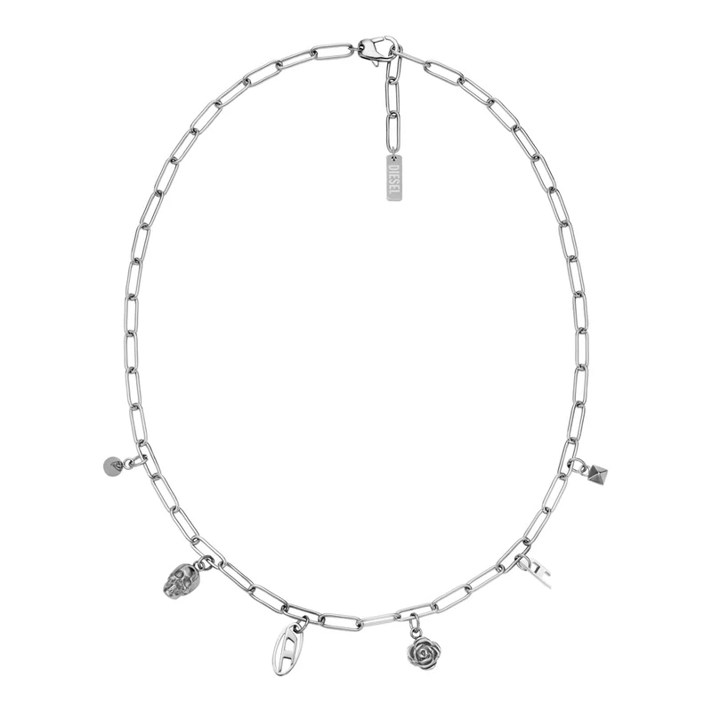 Diesel Men's Stainless Steel with lobster clasp closure Chain necklace