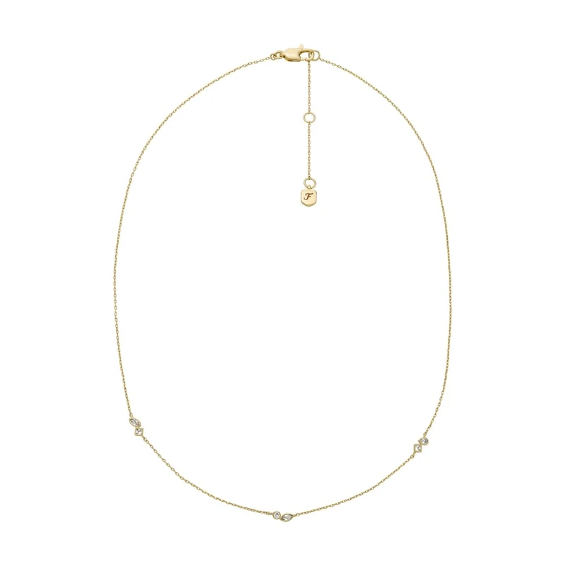 Fossil Women's Brass with lobster clasp closure necklace