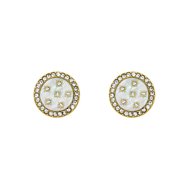 Fossil Women's Gold tone Stainless steel with post/stud closure Earrings