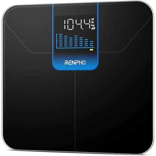 RENPHO Scale for Body Weight, Bathroom Digital Scale with 7-Day Weight Trend on Large LED Display, High-Accurate Weighing Scale with Sturdy and Durable Base, 11.02", 400lbs, Core 1X