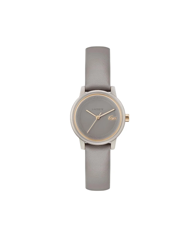 Lacoste Three Hand Quartz Movement Watch for Women LACOSTE.12.12 Swift Collection with Taupe Leather Strap - 2001438