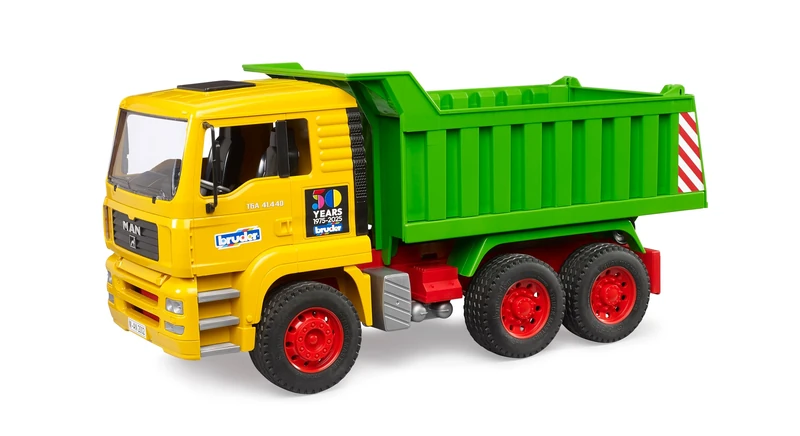 bruder 01066 – 50 Years Special Edition MAN TGA Tipping Truck with Dump Tray – 1:16 Vehicles, Trucks, Trucks, Construction Vehicles, Construction Sites