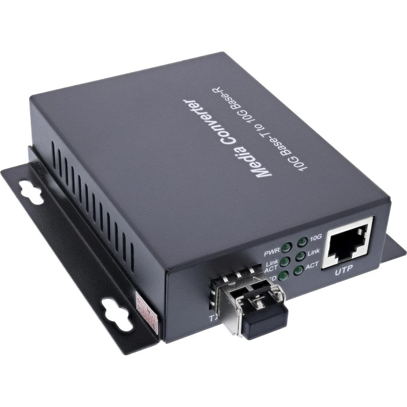 InLine Network Gigabit SFP Media Converter 10Gb/s TP to SFP+ Fiber Optic (for LC Duplex), MM, 300m, 66659E